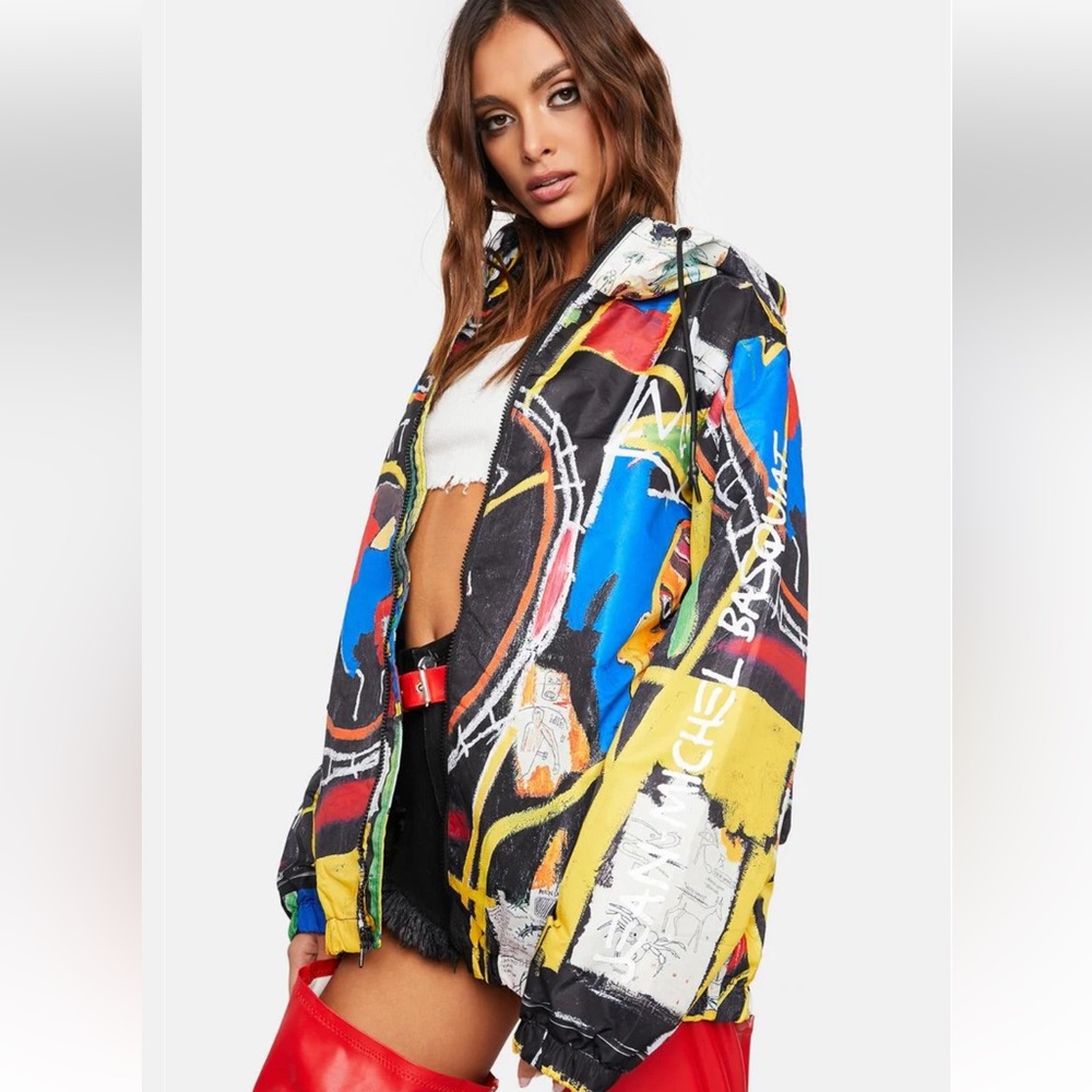 NikexJean-Michel Basquiat Members Only Hooded Jacket